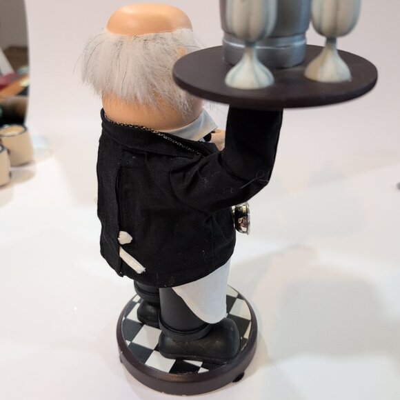 Vintage Zim's Heirloom Collectibles 2002 Wine Waiter Nutcracker 12-1/2" Tall - Picture 7 of 8